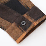 Plaid Corduroy Panel Shirt & Chino Cargo Jogger Pants Set