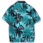 Tropical Print Shirt & Tropical Print Swim Shorts Set