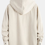 Fleece Lined Corduroy Hooded Overshirt