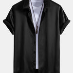 Satin Button Up Shirt