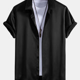 Satin Button Up Shirt