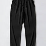 Muscle Fit Ribbed Stand Collar Shirt & Straight Leg Ribbed Pants Set
