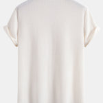 Waffle Stand Collar Shirt