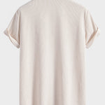 Short Sleeve Corduroy Cuban Shirt