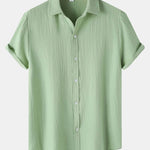 Textured Button Up Shirt