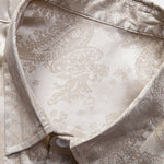 Paisley Print Satin Shirt & Shorts Set