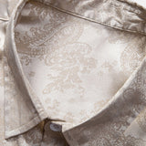 Paisley Print Satin Shirt & Shorts Set