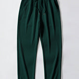 Short Sleeved V-Neck Ribbed Polo & Straight Leg Ribbed Pants Set
