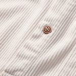 Long Sleeve Polo Neck Corduroy Shirt