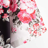 Two Tone Rose Print Shirt & Swim Shorts Set