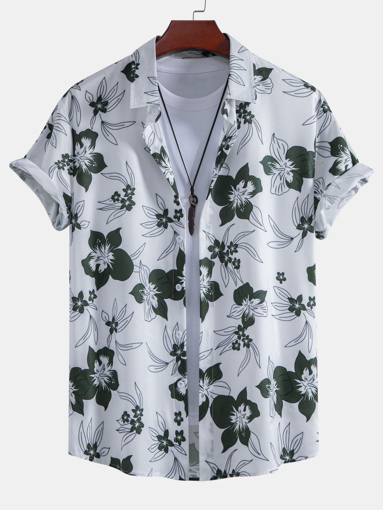 Floral Print Shirt & Swim Short Set