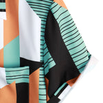 Geometric Stripe Print Shirt