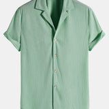 Short Sleeve Corduroy Revere Shirt