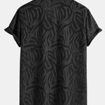 Jacquard Texture Cuban Shirt