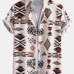 Aztec Geometric Print Shirt