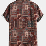 Tribal Print Button Up Shirt
