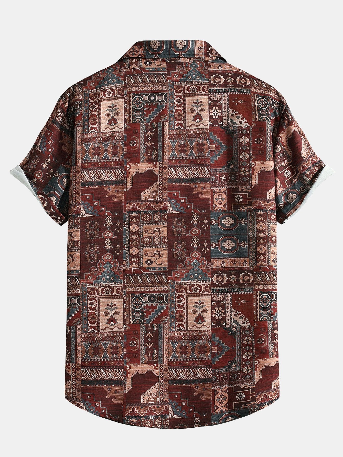 Tribal Print Button Up Shirt