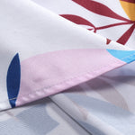 Colorful Leaf Print Shirt & Swim Shorts Set