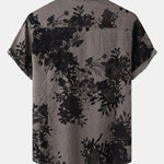 Ink Floral Print Shirt