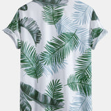 Leaf Print Shirt & Swim Short Set