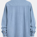 Corduroy Stand Collar Shirt