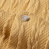 Knitted Geometric Textured Cuban Shirt