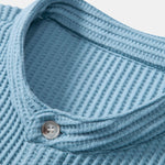 Waffle Stand Collar Shirt