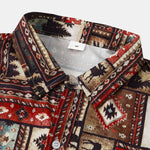 Aztec Patch Print Shirt