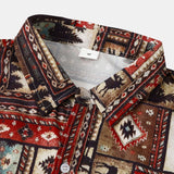 Aztec Patch Print Shirt