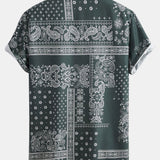 Paisley Frame Pattern Print Shirt