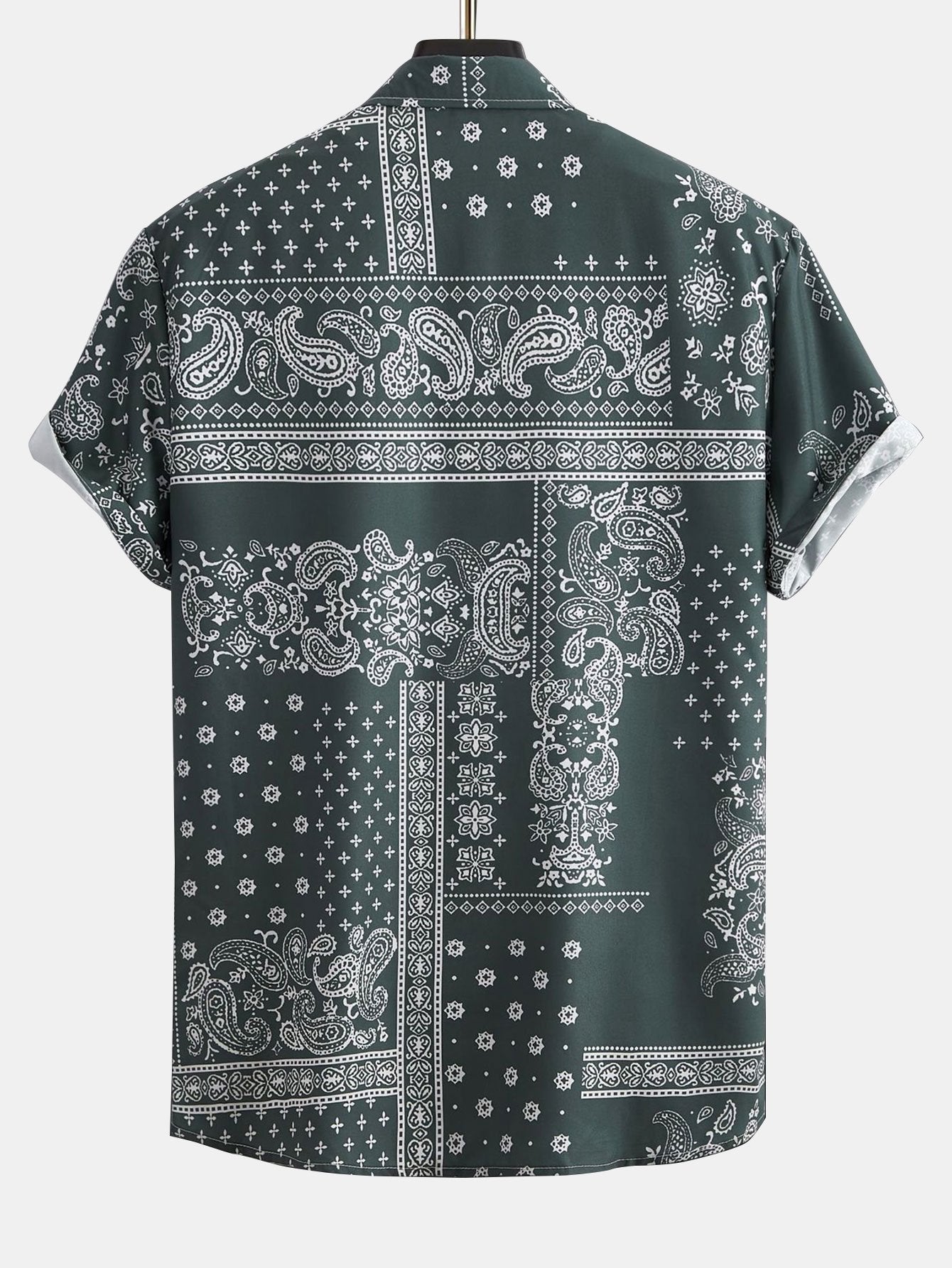 Paisley Frame Pattern Print Shirt
