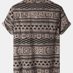 Tribal Print Button Up Shirt