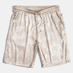Paisley Print Satin Shirt & Shorts Set