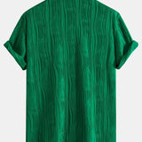 Wave Textured Shirt & Shorts Set