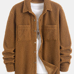 Teddy Fleece Button Up Shirt