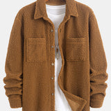 Teddy Fleece Button Up Shirt