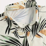 Leaf Print Button Up Shirt