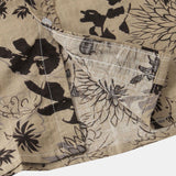 Ink Floral Print Button Up Shirt