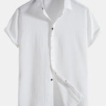 Crinkled Concealed Fly Shirt