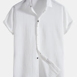 Crinkled Concealed Fly Shirt
