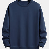 Basic Relax Fit Crew Neck Sweatshirt & Jogging Pants Set