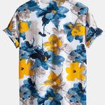 Ink Floral Print Shirt & Swim Shorts Set
