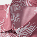 Leaf Print Shirt & Swim Shorts Set