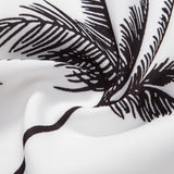 Palm Tree Print Shirt & Striped Swim Shorts Set