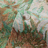Painted Floral Jacquard Cuban Shirt