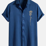 Rose Love Print Button Up Shirt