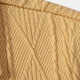 Knitted Geometric Textured Cuban Shirt