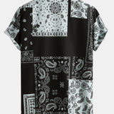 Paisley Patchwork Print Shirt & Swim Shorts Set