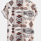 Aztec Geometric Print Shirt