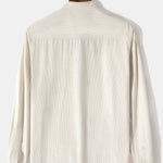 Long Sleeve Stand Collar Corduroy Shirt